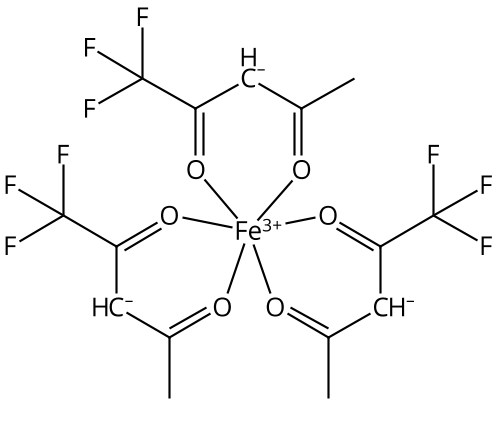 Iron(III) 1,1,1-trifluoro-2,4-pentanedionate Chemical Structure